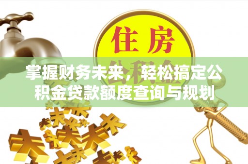 二林掌握财务未来，轻松搞定公积金贷款额度查询与规划