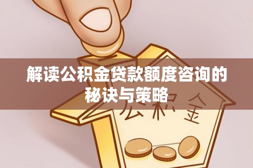 二林解读公积金贷款额度咨询的秘诀与策略