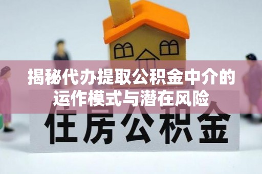 二林揭秘代办提取公积金中介的运作模式与潜在风险