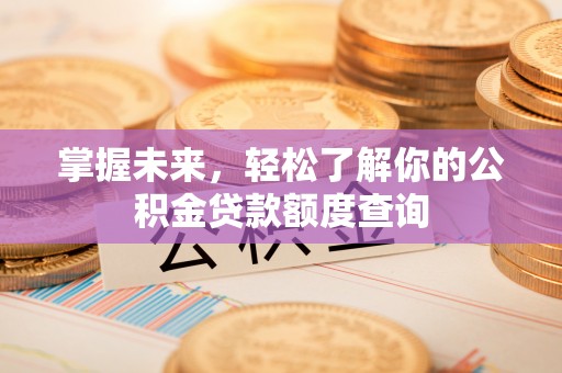 二林掌握未来，轻松了解你的公积金贷款额度查询