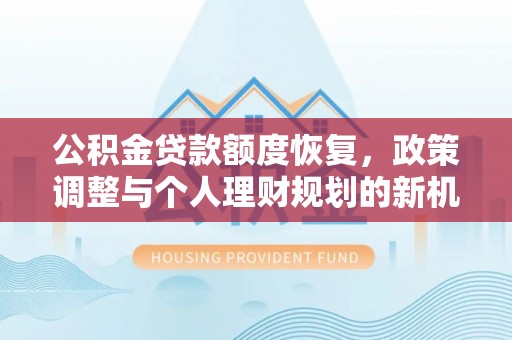 二林公积金贷款额度恢复，政策调整与个人理财规划的新机遇